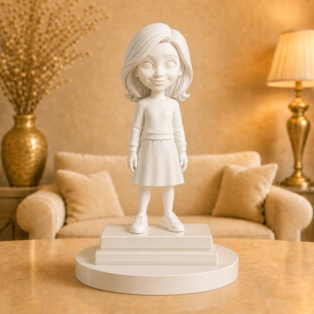 Image of Personalizowana figurka 3D karykatura ze zdjęcia – wyjątkowy prezent dla dziewczynki