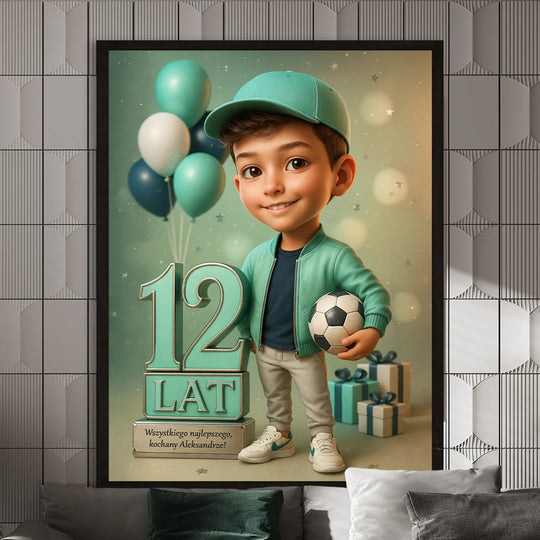 Z okazji jego 12 urodzin - plakat z Twojego zdjęcia
