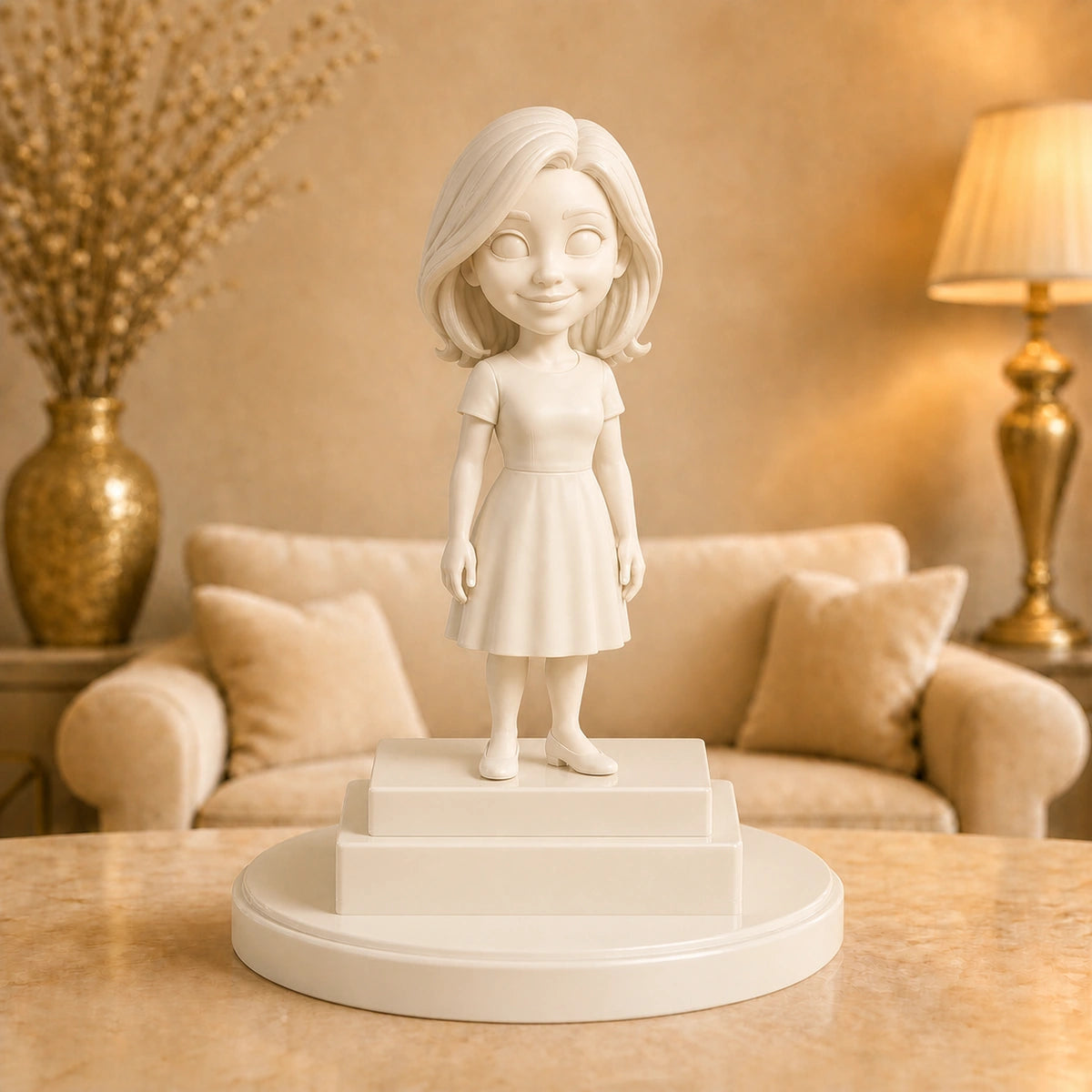 Image of Personalizowana figurka 3D karykatura ze zdjęcia – wyjątkowy prezent dla niej
