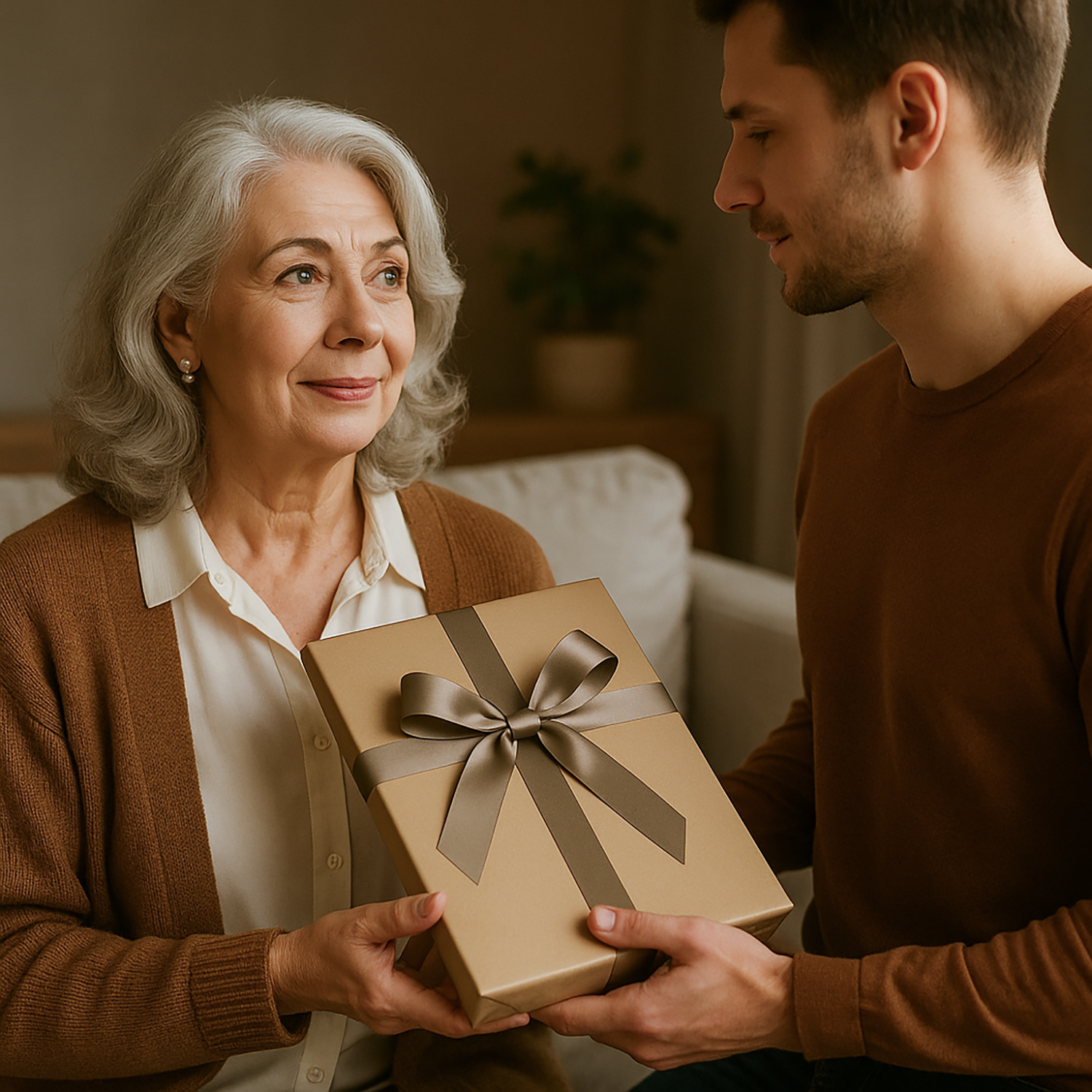 Image of Ilustracja na 60. z życzeniami - druk na szkle, portret z Twojego zdjęcia