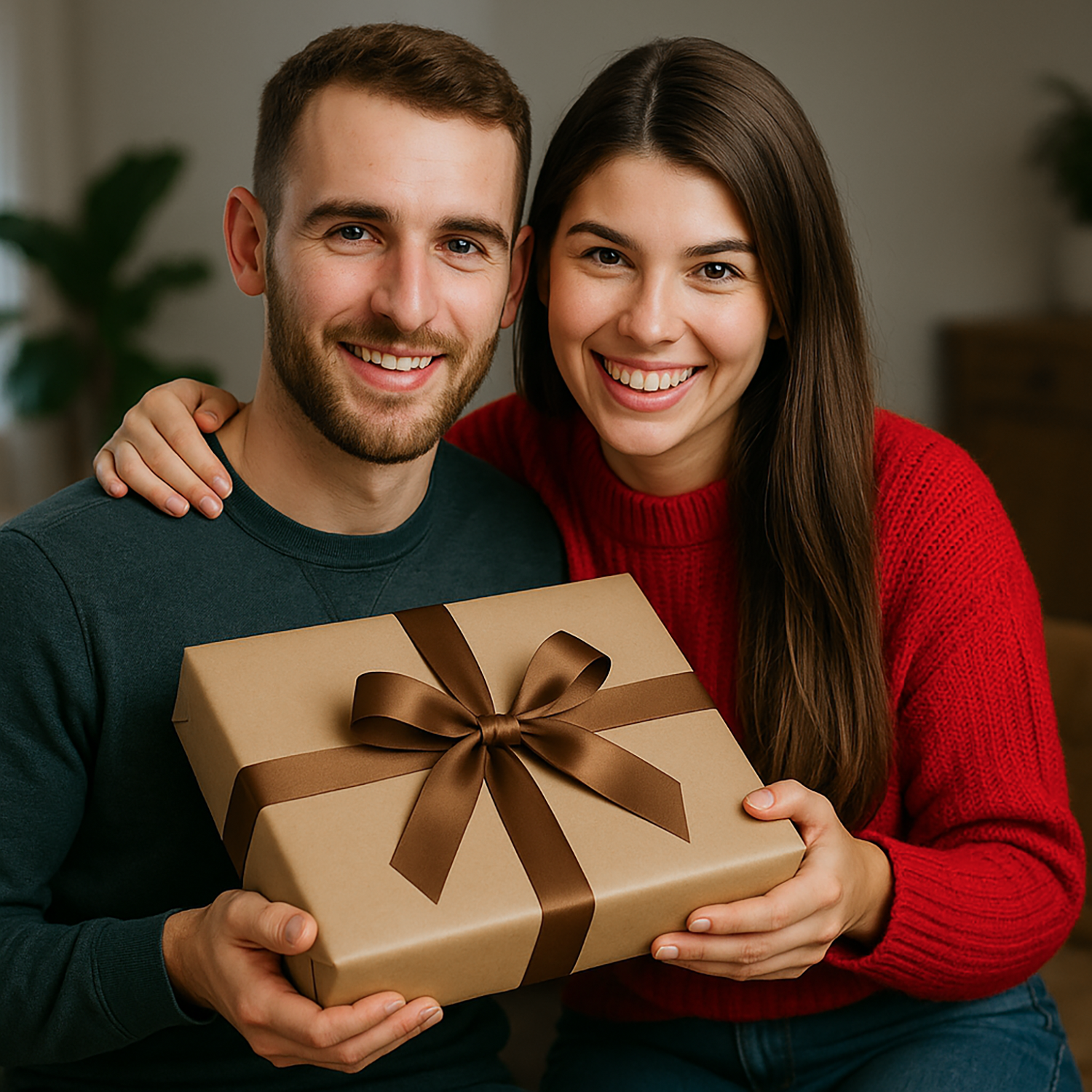 Karykatura na 10 rocznicę pary - druk na szkle, portret z Twojego zdjęcia