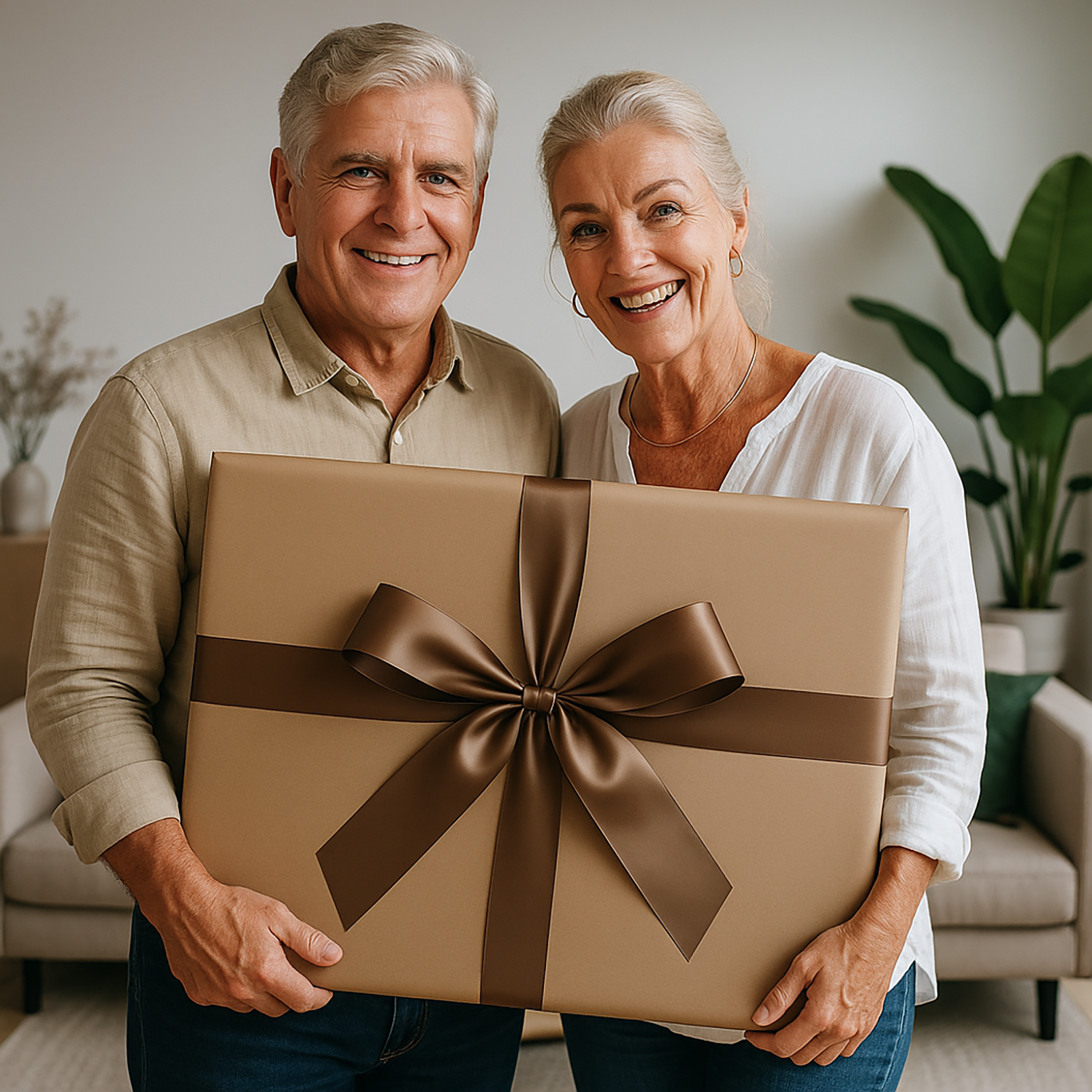 Image of Para królewska z psami - obraz na płótnie z Twojego zdjęcia