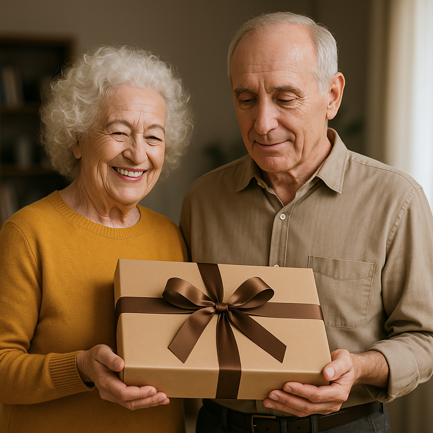 Image of Młodzi duchem karykatura - druk na szkle, portret z Twojego zdjęcia