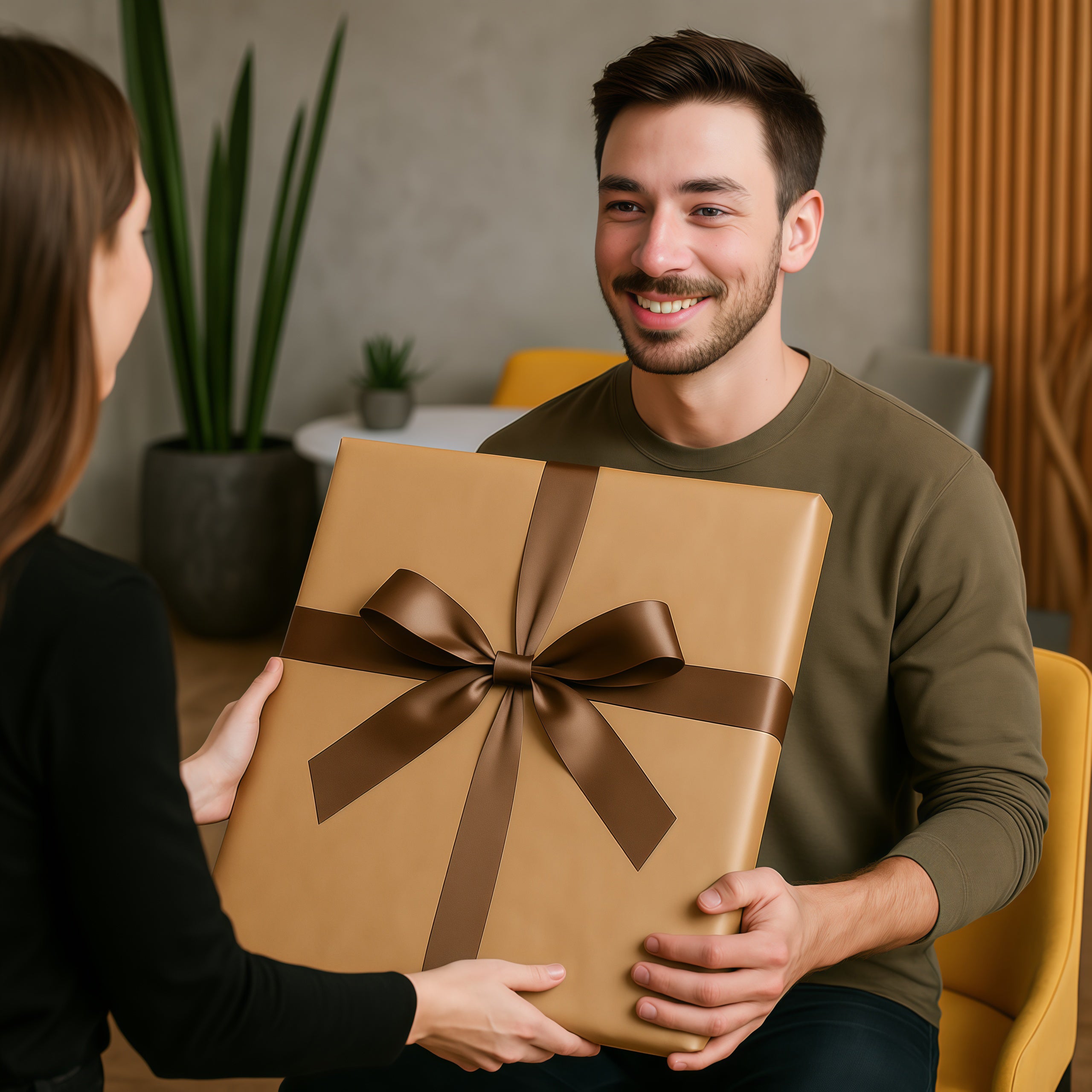 Portret gigantycznego mężczyzny - obraz na płótnie z Twojego zdjęcia