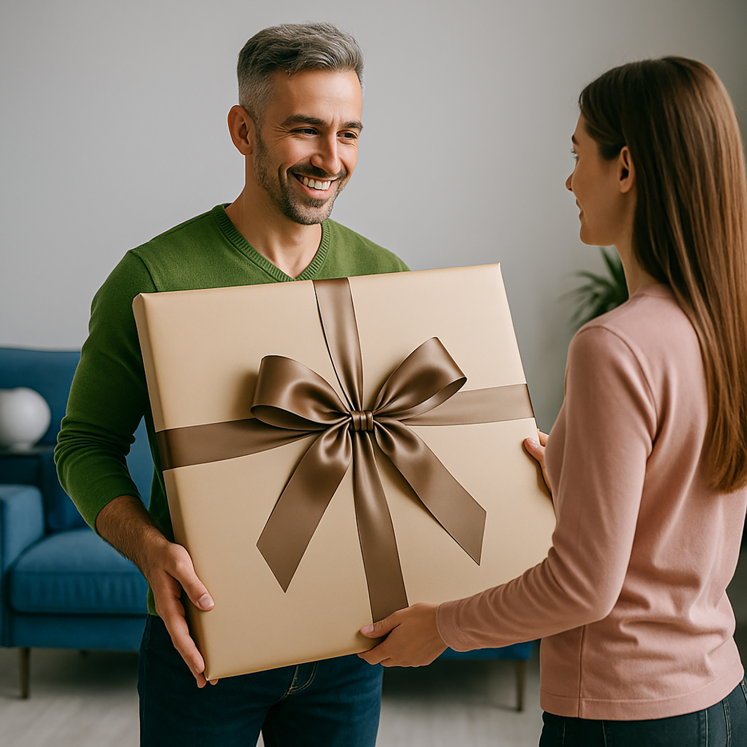 Portret czterdziestolatka z piwem - obraz na płótnie z Twojego zdjęcia