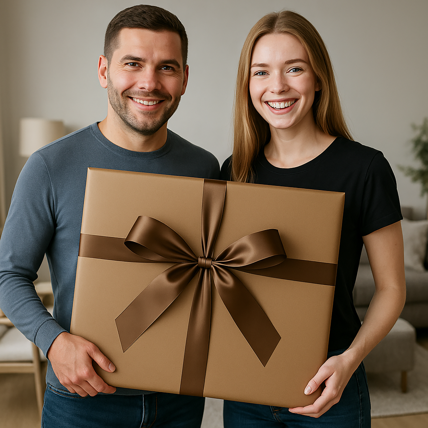 Image of Para królewska na tle zamku - obraz na płótnie z Twojego zdjęcia