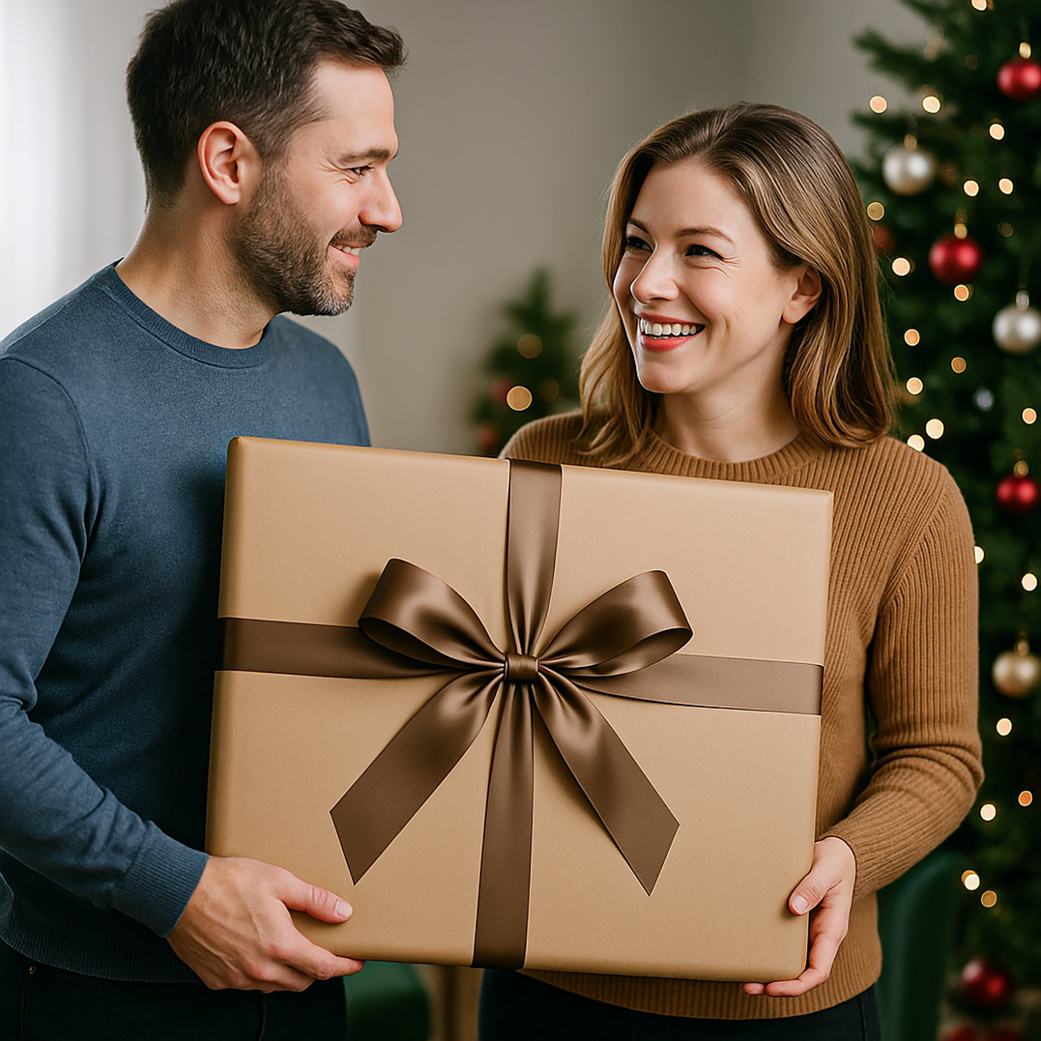 Image of Karykatura gwiazdkowa z życzeniami - obraz na płótnie z Twojego zdjęcia