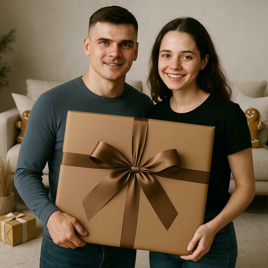 Świąteczna para - plakat z Twojego zdjęcia