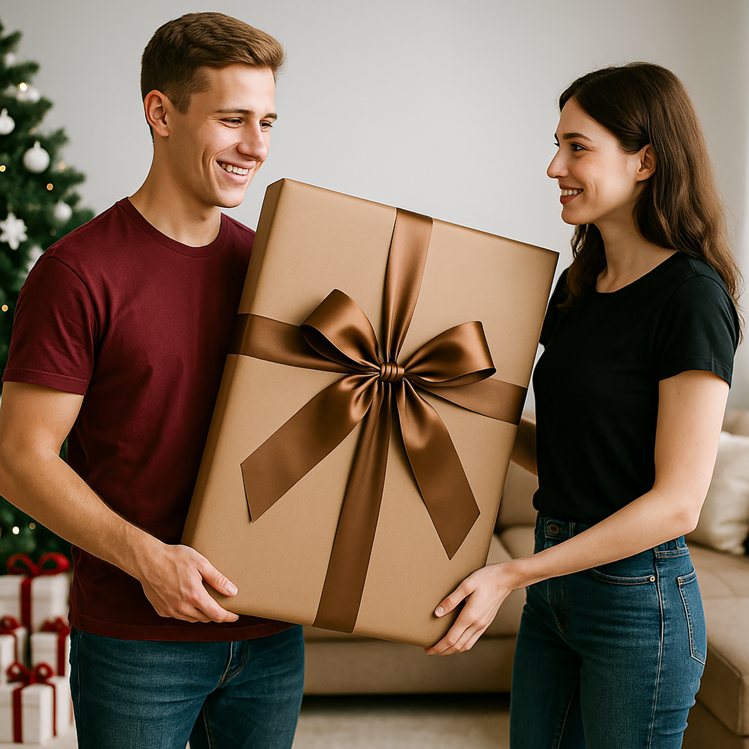 Image of Mikołaj z kuflem piwa - obraz na płótnie z Twojego zdjęcia