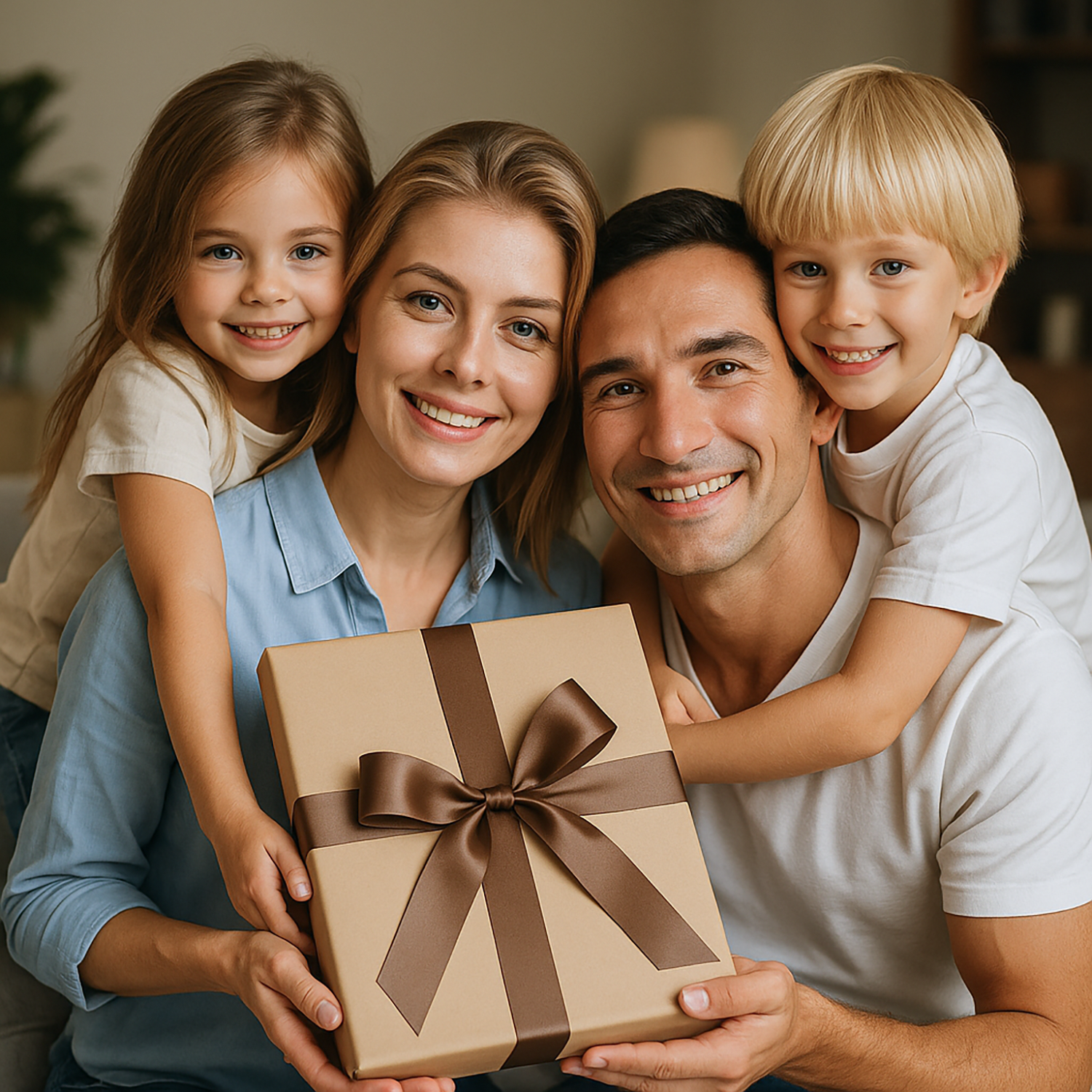 Świąteczna ekipa - druk na szkle, portret z Twojego zdjęcia
