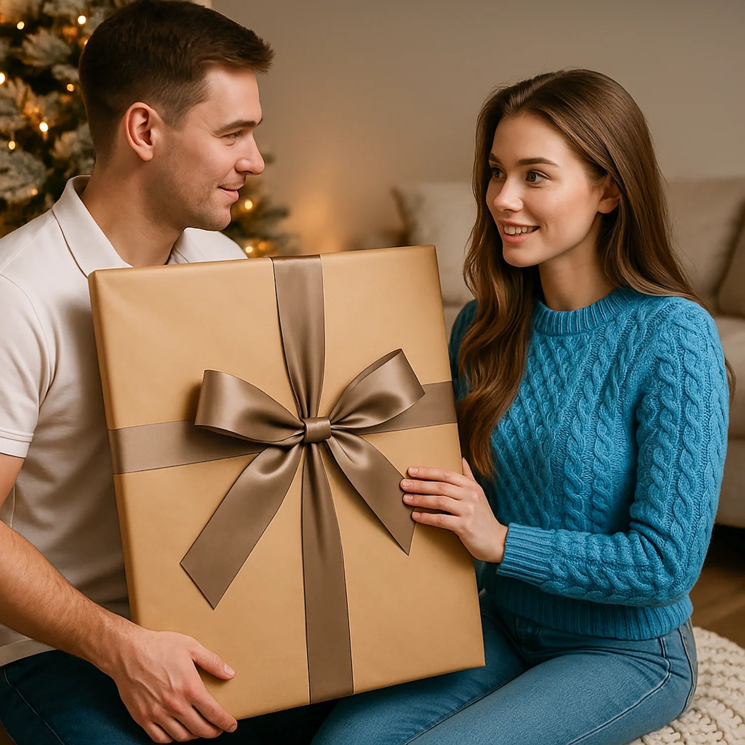 Image of Ona w świątecznej odsłonie - plakat z Twojego zdjęcia