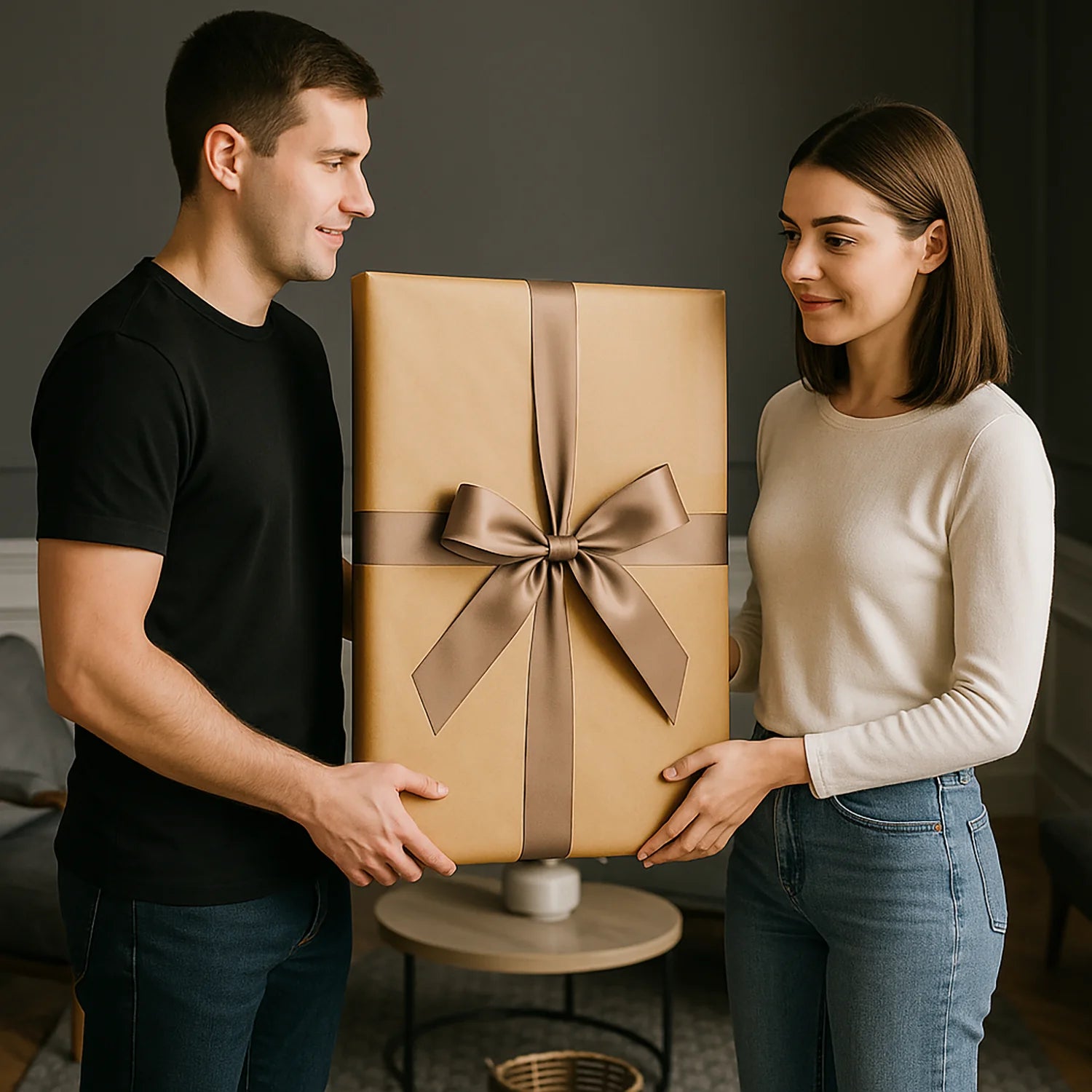 Image of Jej ilustracja + imię - obraz na płótnie z Twojego zdjęcia