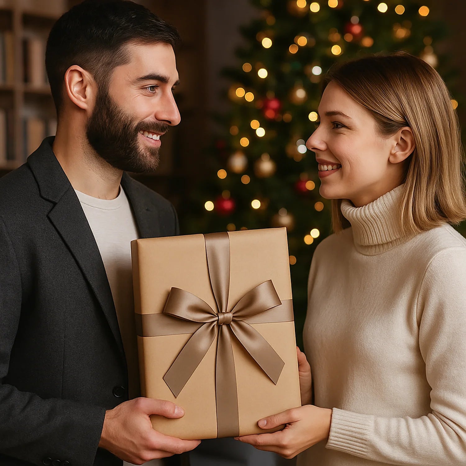 Image of Para jak z filmowego plakatu - druk na szkle z Twojego zdjęcia