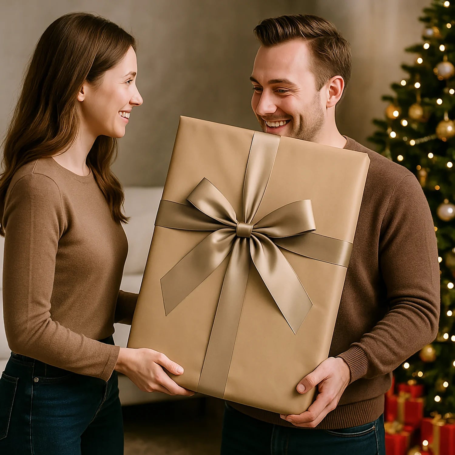 Image of Gwiazdkowa karykatura mężczyzny - plakat z Twojego zdjęcia