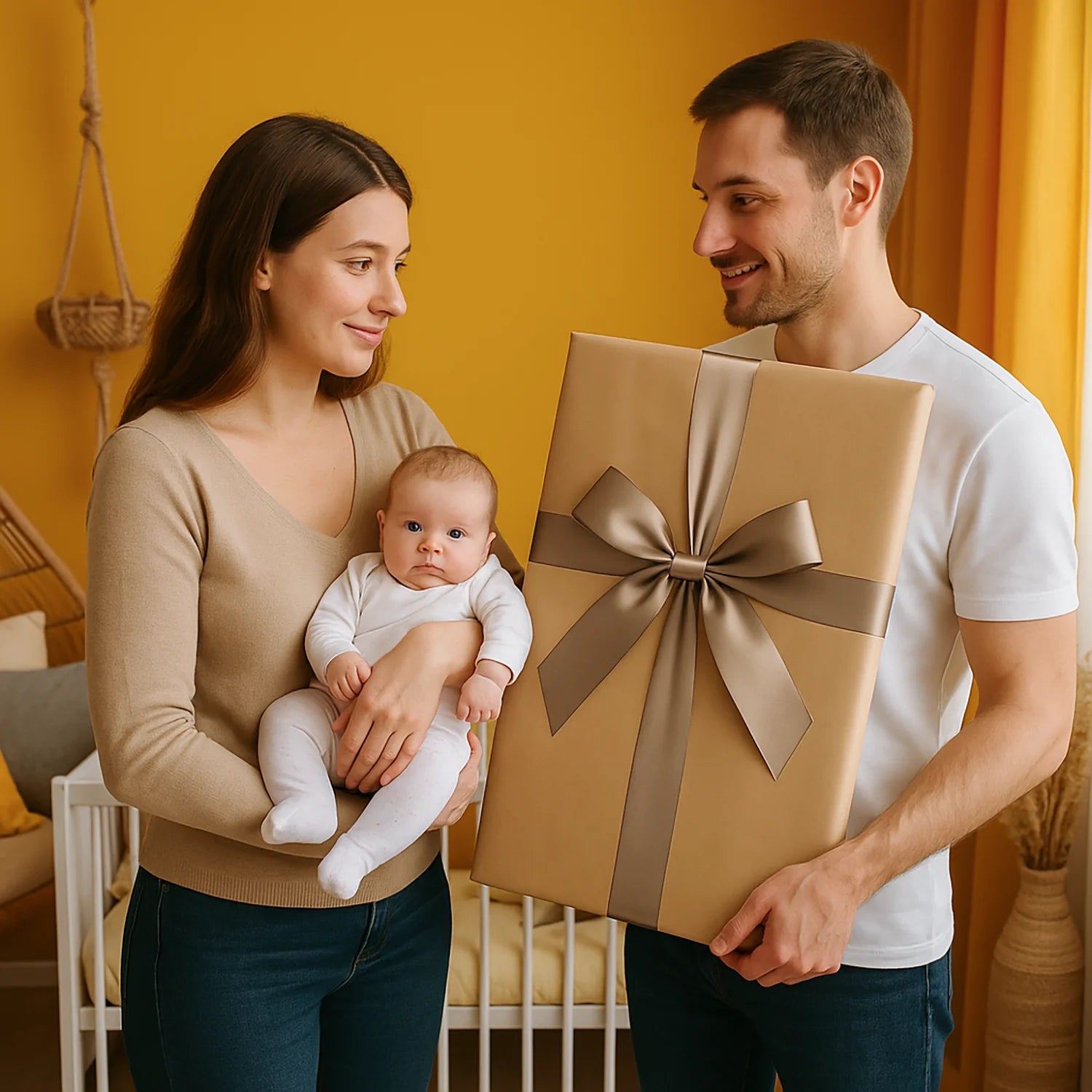 Image of Nasz skarb - druk na szkle, portret z Twojego zdjęcia