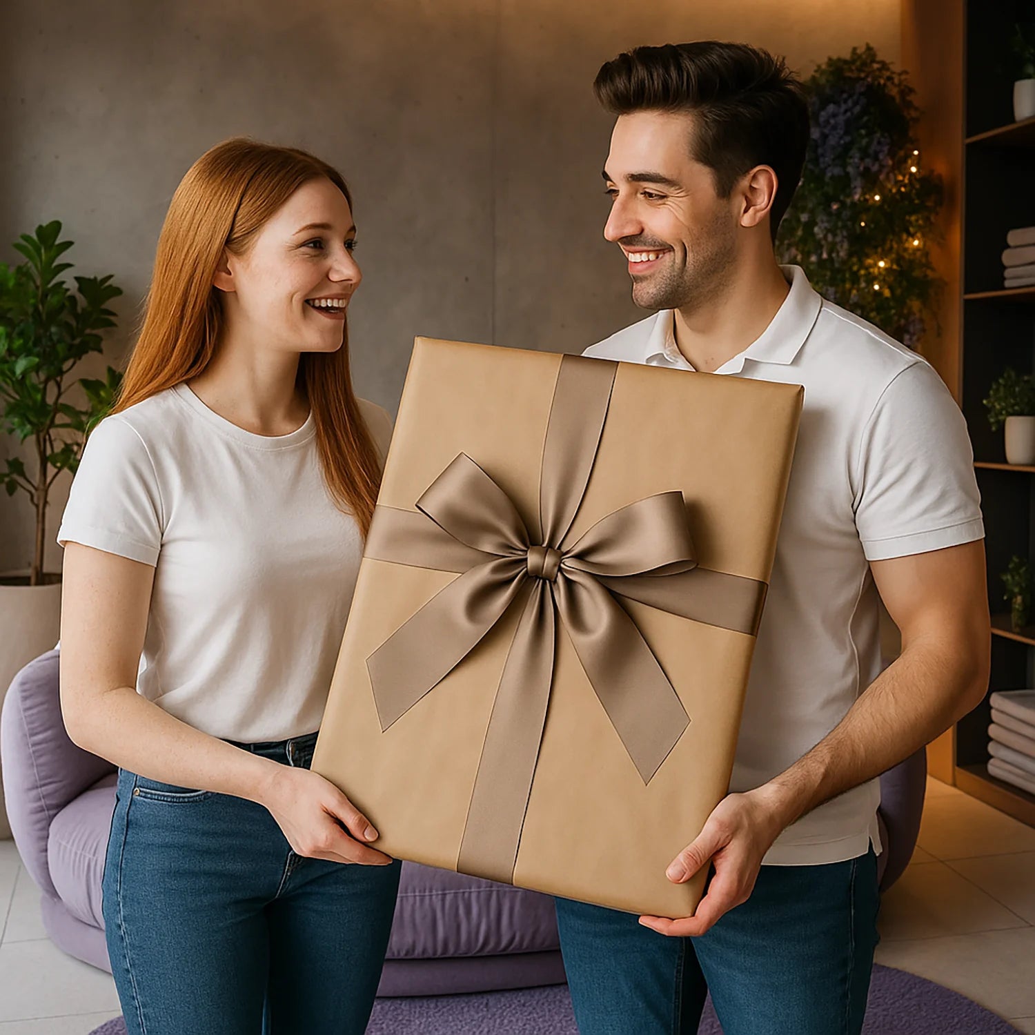 Image of Karykatura pary w stylu księcia i księżniczki - plakat z Twojego zdjęcia