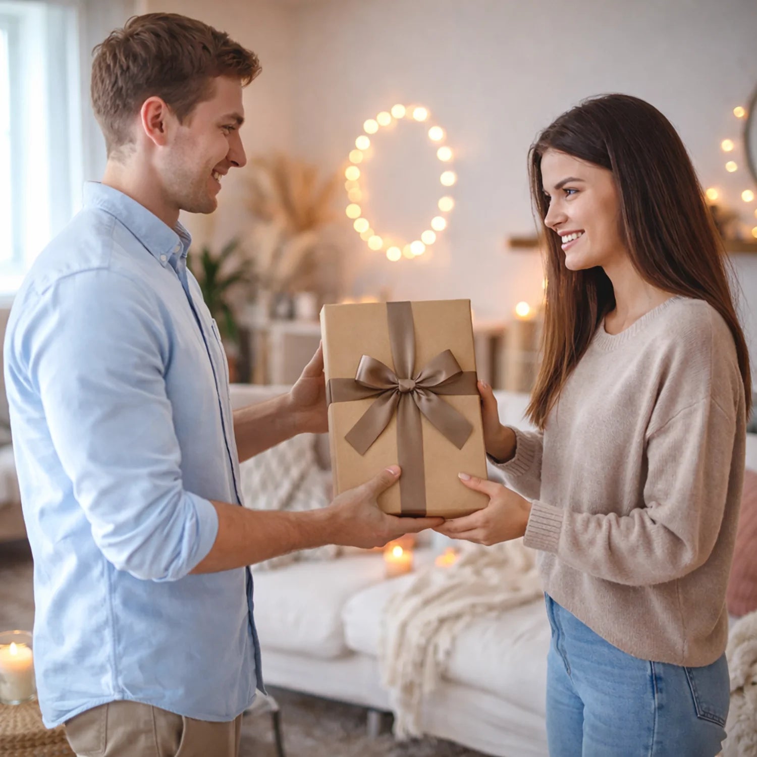 Image of 10 lat razem ilustracja walentynkowa - druk na szkle z Twojego zdjęcia