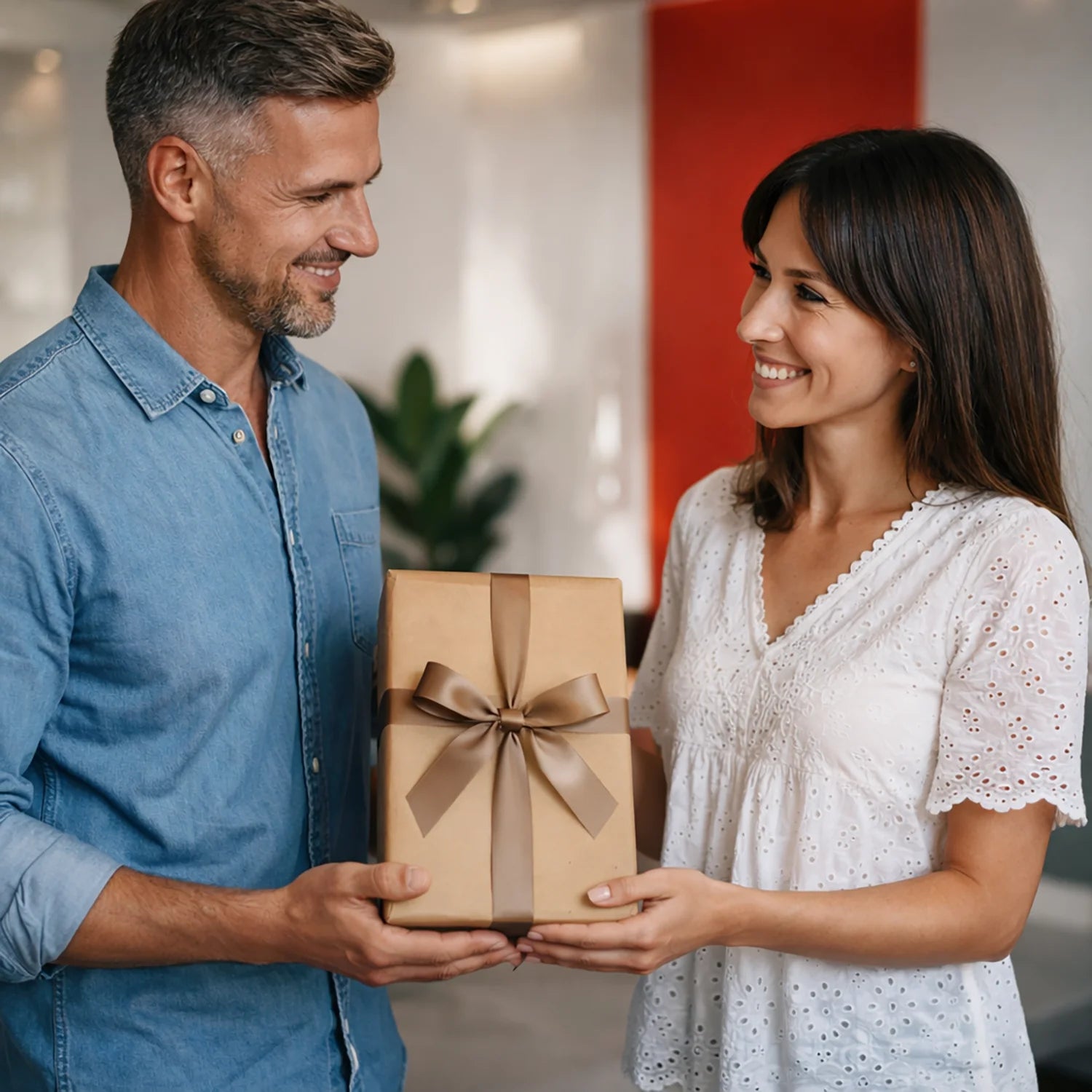 Image of Para zakochanych 10 lat razem - druk na szkle, portret z Twojego zdjęcia