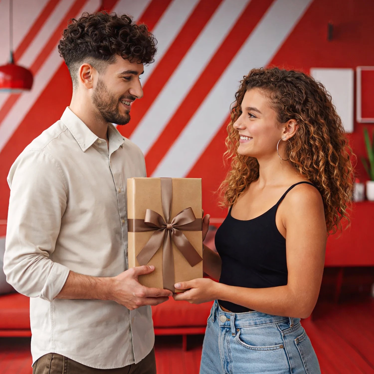 Image of Radosny dzień Walentynek - druk na szkle, portret z Twojego zdjęcia