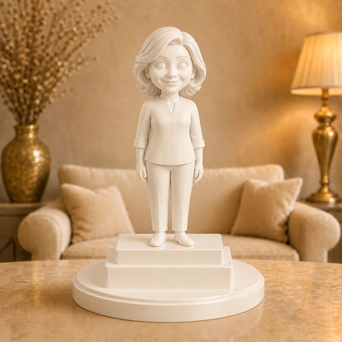 Image of Personalizowana figurka 3D karykatura ze zdjęcia – wyjątkowy prezent dla mamy