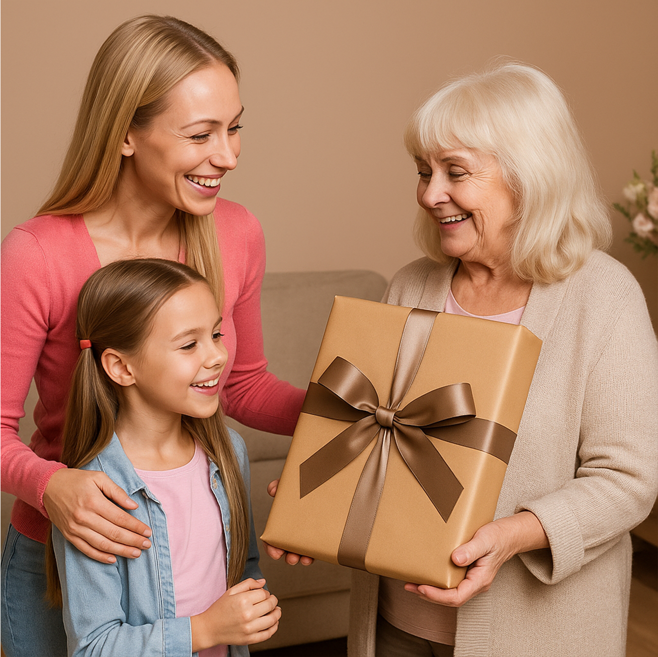 Image of Trzy pokolenia - obraz na płótnie z Twojego zdjęcia