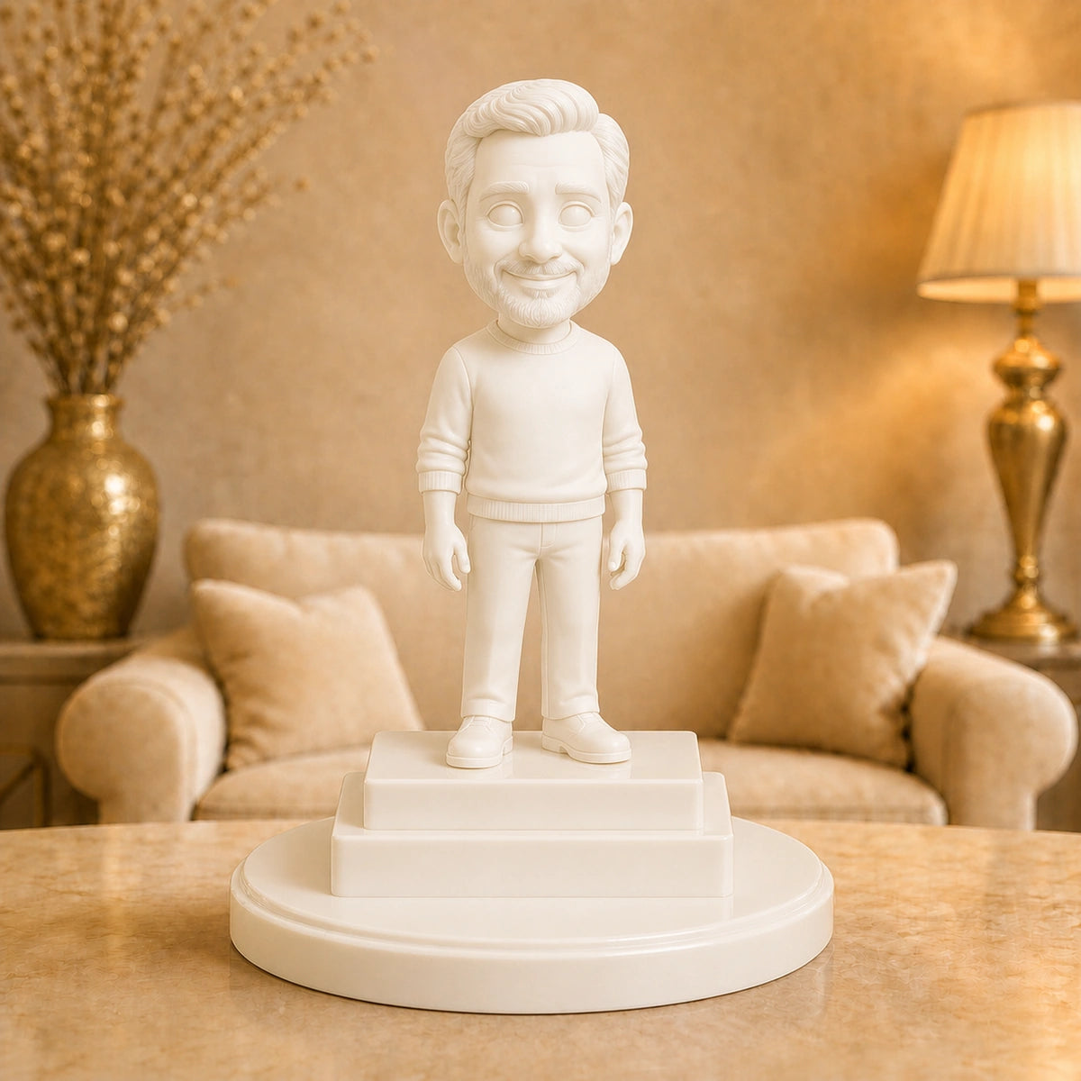 Image of Personalizowana figurka 3D karykatura ze zdjęcia – wyjątkowy prezent dla taty