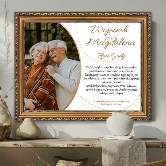Nasza 50 rocznica - zdjęcie na płótnie