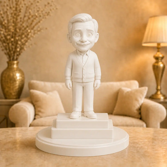 Oryginalny prezent dla dziadka – personalizowana figurka 3D Karykatura w bajkowym stylu Dziadek