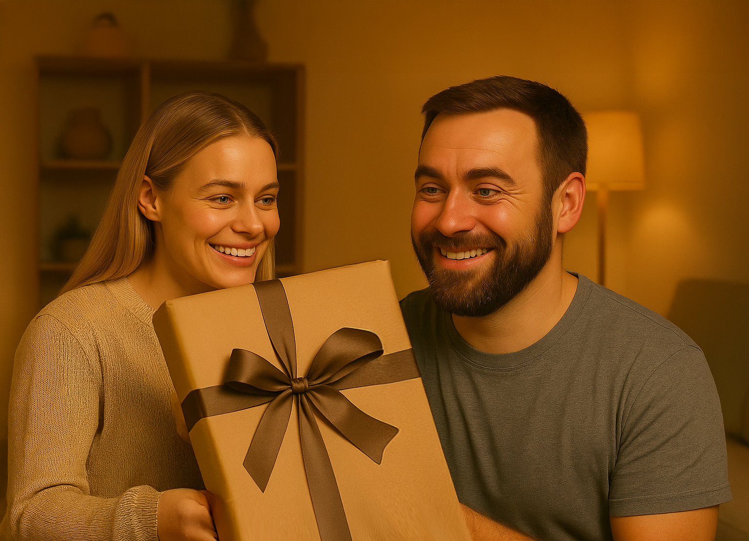 Karykatura w świątecznym stylu - obraz na płótnie z Twojego zdjęcia