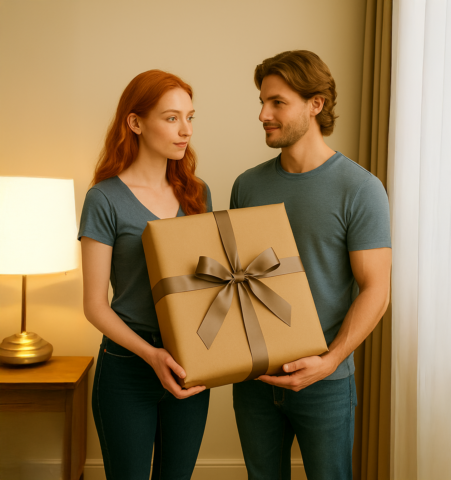 Image of Królewska para na koniu - obraz na płótnie z Twojego zdjęcia