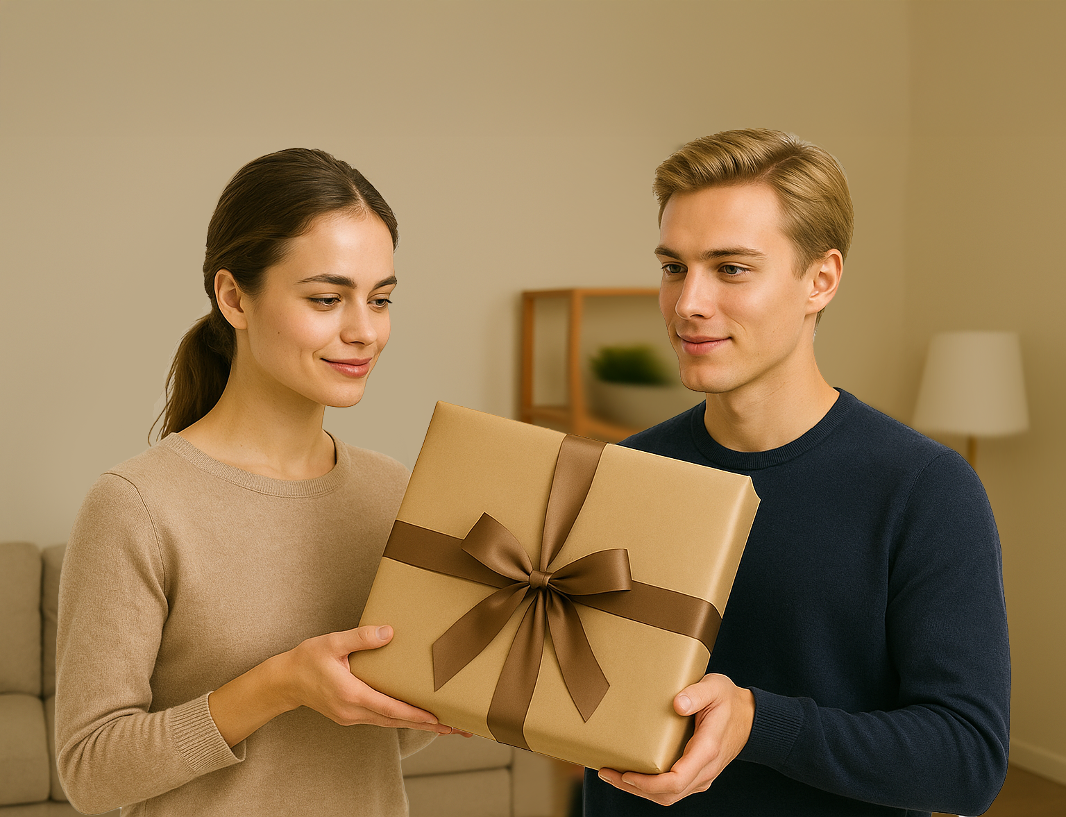 Image of Portret księżniczki i księcia - obraz na płótnie z Twojego zdjęcia