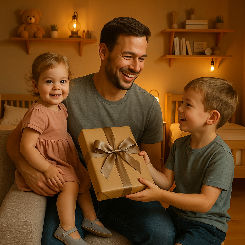 Image of Tata naszym superbohaterem - druk na szkle, portret z Twojego zdjęcia