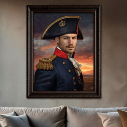 Image of Portret w stylu generała - obraz na płótnie z Twojego zdjęcia