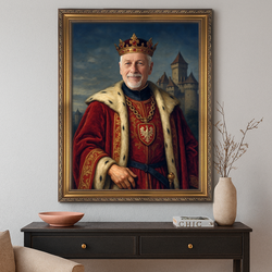 Image of Portret króla Polski - obraz na płótnie z Twojego zdjęcia