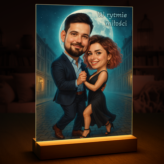 W rytmie miłości - druk na szkle, portret z Twojego zdjęcia