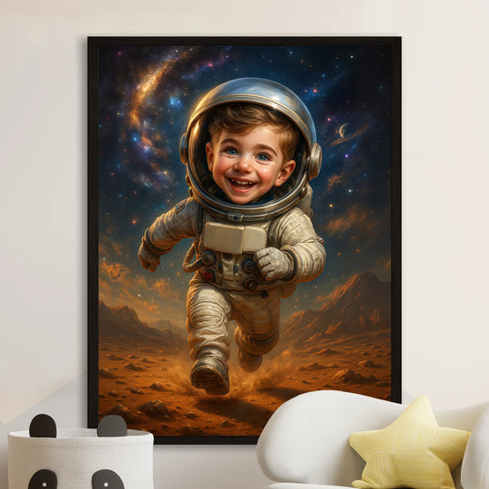 Mały astronauta - plakat z Twojego zdjęcia