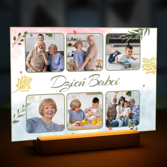 Fotokolaż na Dzień Babci - druk na szkle z Twojego zdjęcia