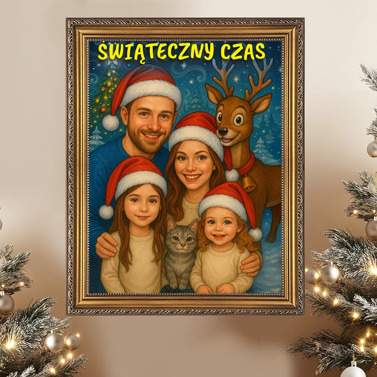Świąteczny czas - obraz na płótnie z Twojego zdjęcia