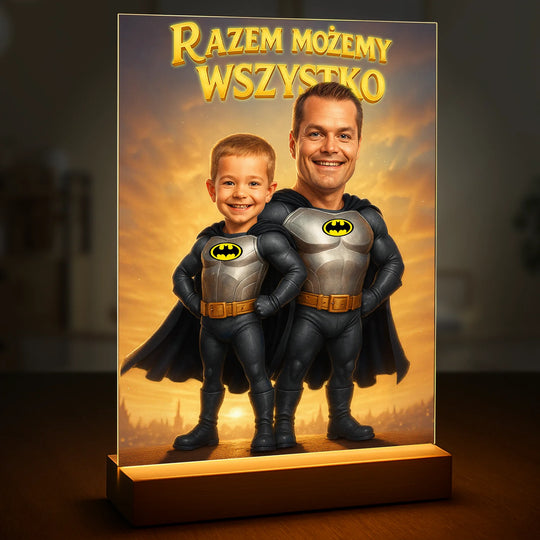 Razem możemy wszystko - druk na szkle, portret z Twojego zdjęcia