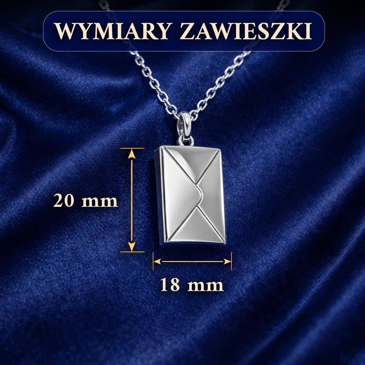 Image of Kochana córko - personalizowany wisiorek koperta z grawerem