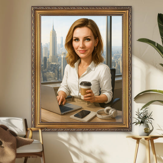 Portret Bizneswoman - obraz na płótnie z Twojego zdjęcia