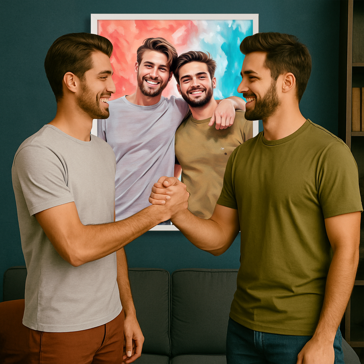 Image of Braterska więź - obraz na płótnie z Twojego zdjęcia