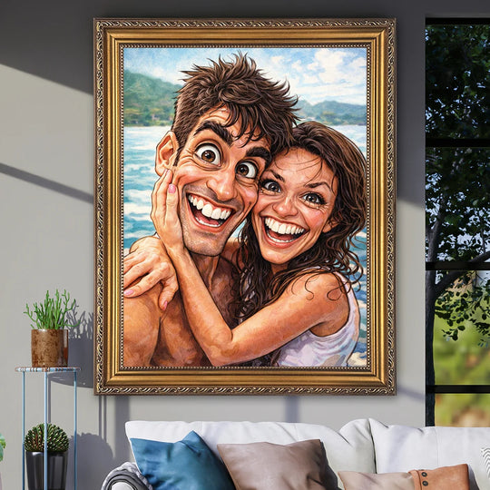 Najlepszy duet - obraz na płótnie, personalizowany prezent na rocznicę