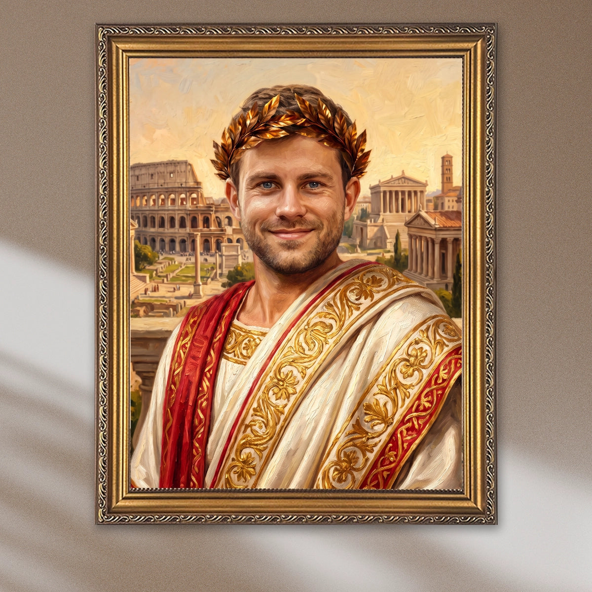 Image of Personalizowany portret Cezara ze zdjęcia – mężczyzna w oryginalnym stylu