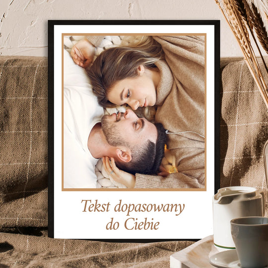 Zdjęcie z Twoim podpisem - plakat, personalizowany prezent na rocznicę