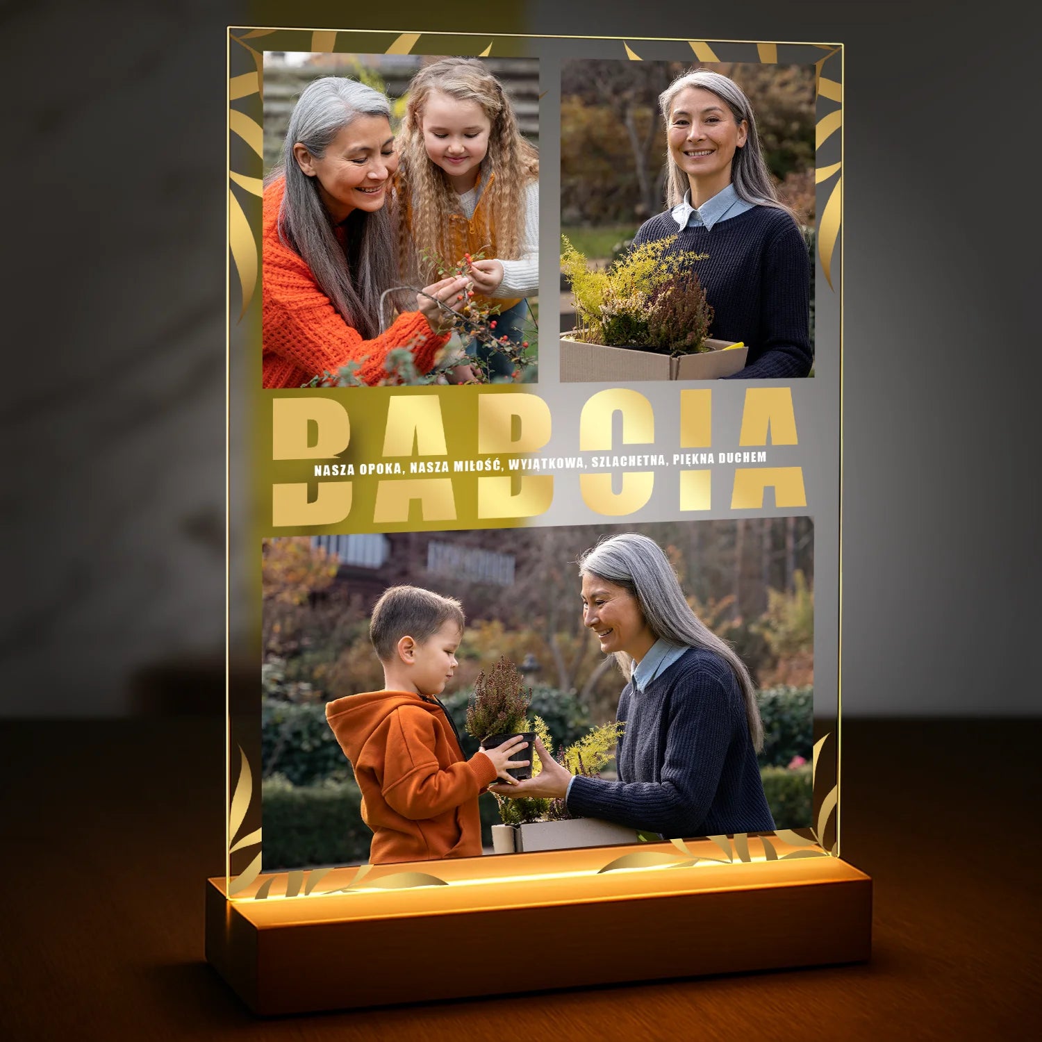 Image of Babcia naszą oporą - druk na szkle z Twojego zdjęcia