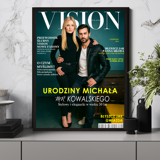 Okładka magazynu dla pary - plakat z Twojego zdjęcia