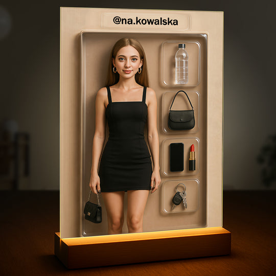 Limitowana lalka - druk na szkle, portret z Twojego zdjęcia