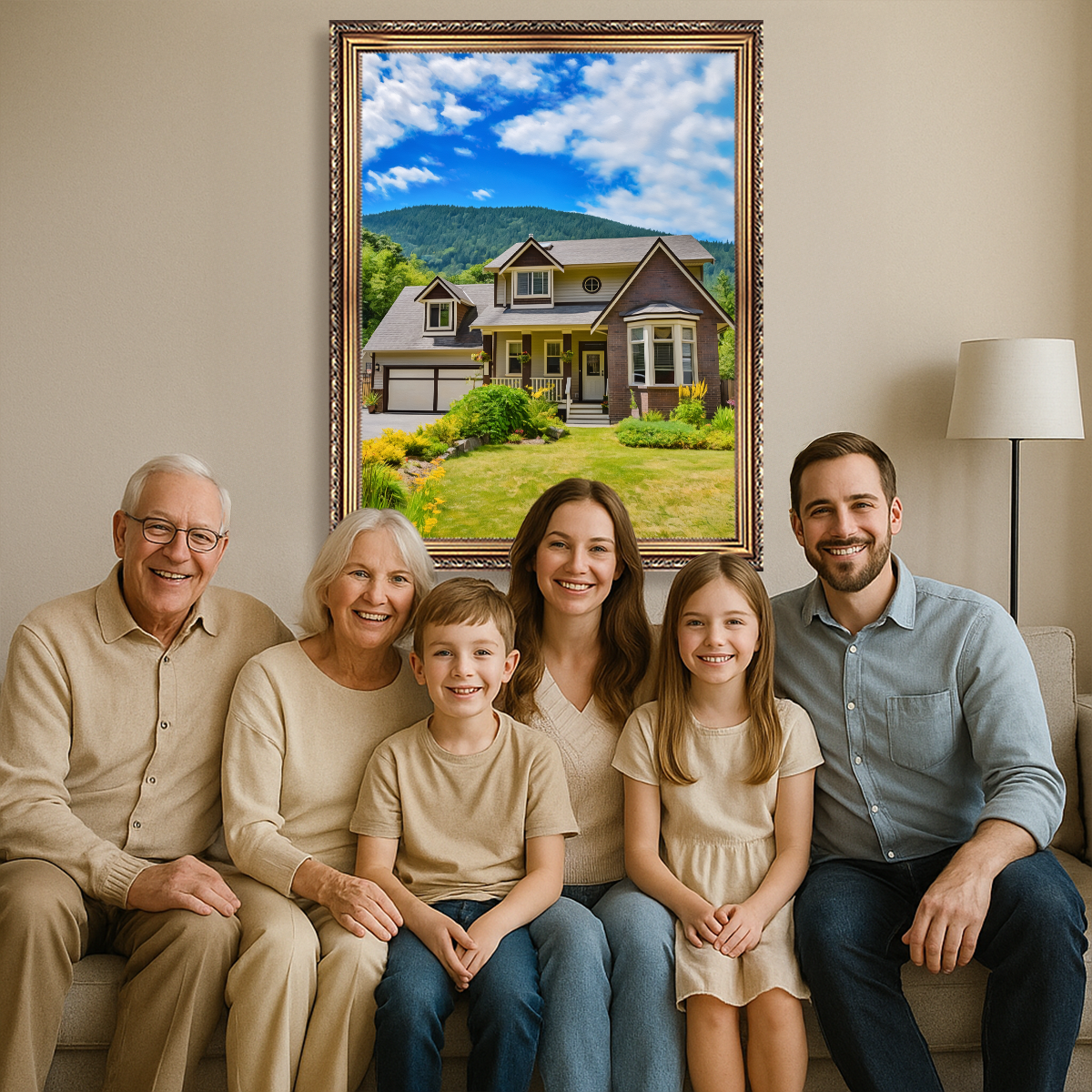 Image of Dom rodzinny - obraz na płótnie z Twojego zdjęcia