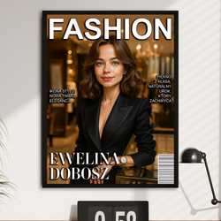 Image of Okładka magazynu Fashion - plakat z Twojego zdjęcia
